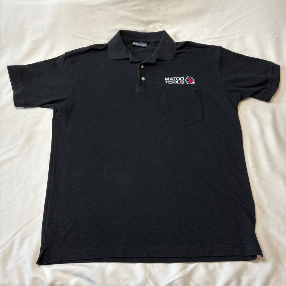 Matco Tools Black Polo Shirt /size Medium
